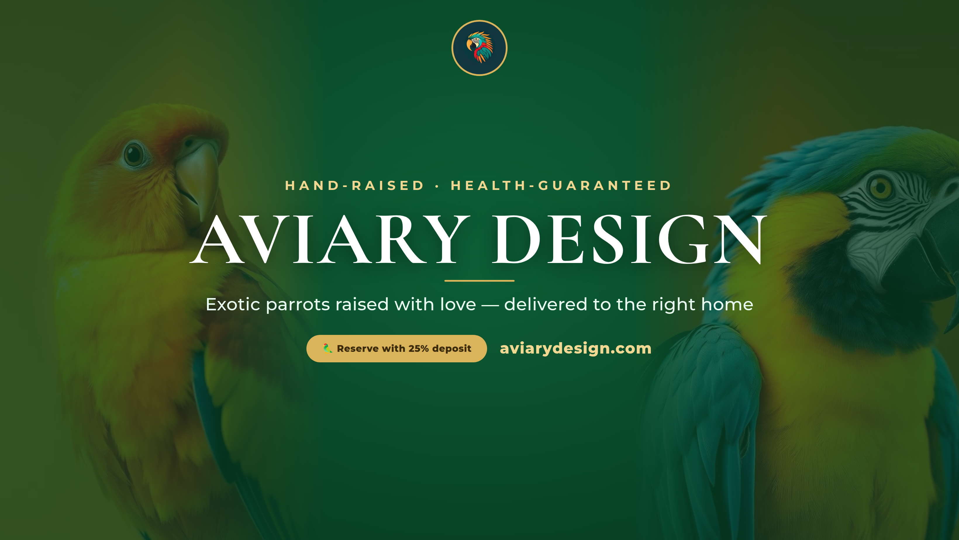 Aviary Design — Hand-Raised Exotic Birds & Supplies